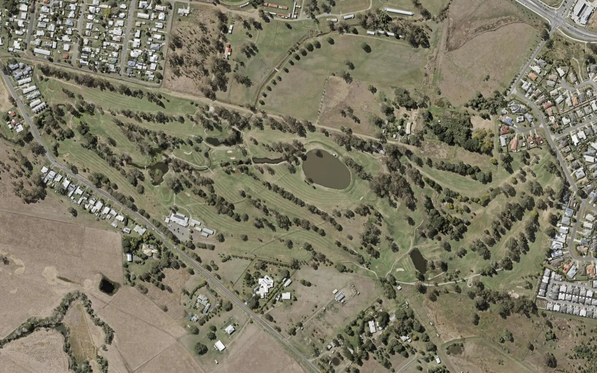 Aerial photo of Beaudesert Golf Club