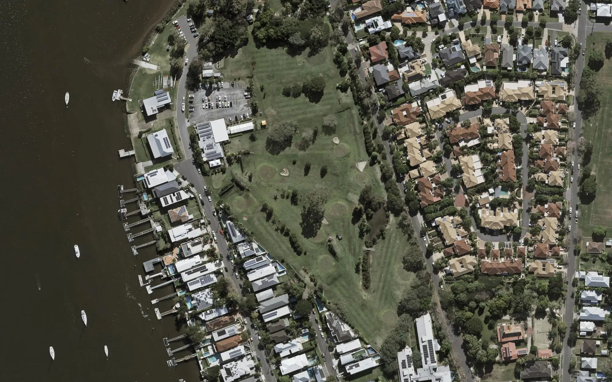 Aerial view of Bulimba Golf Club