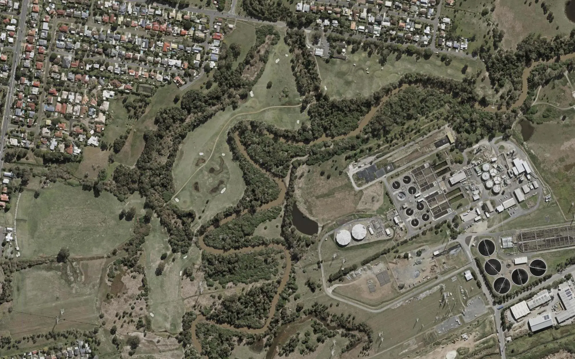 Aerial view of Corinda Golf Course