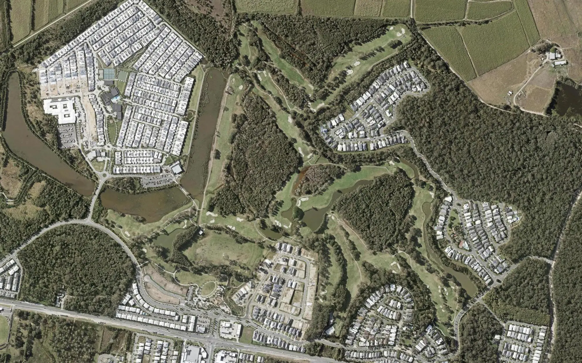 Aerial photo of Gainsborough Greens Golf Course