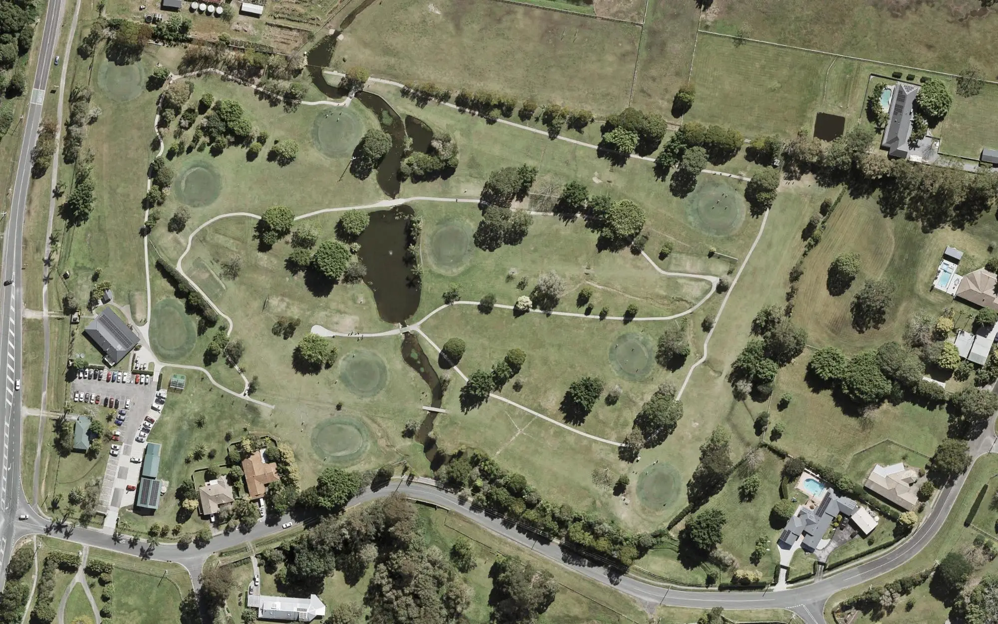 Aerial photo of Meadow Park Golf Course