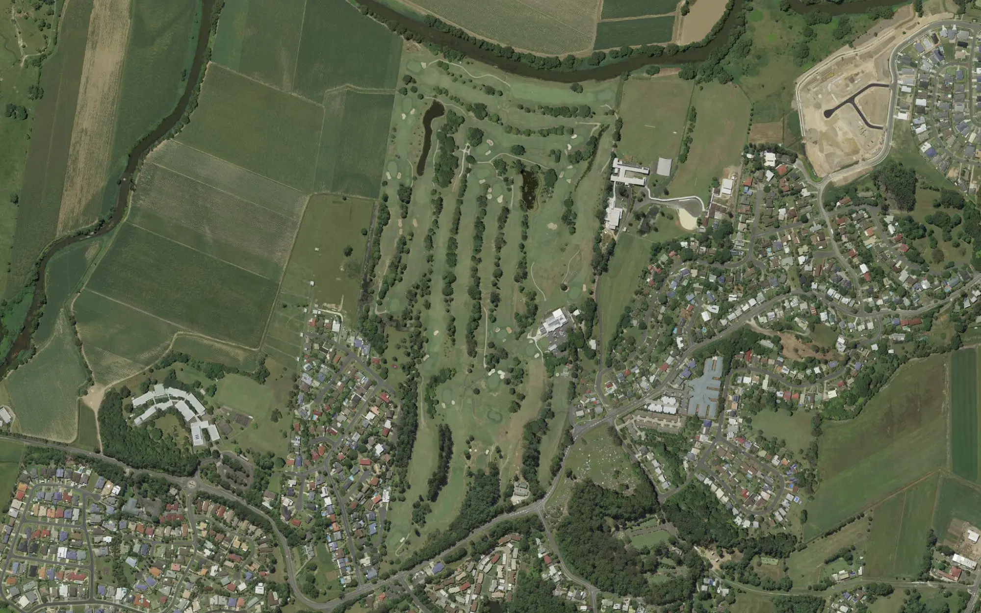 Aerial photo of Murwillumbah Golf Club