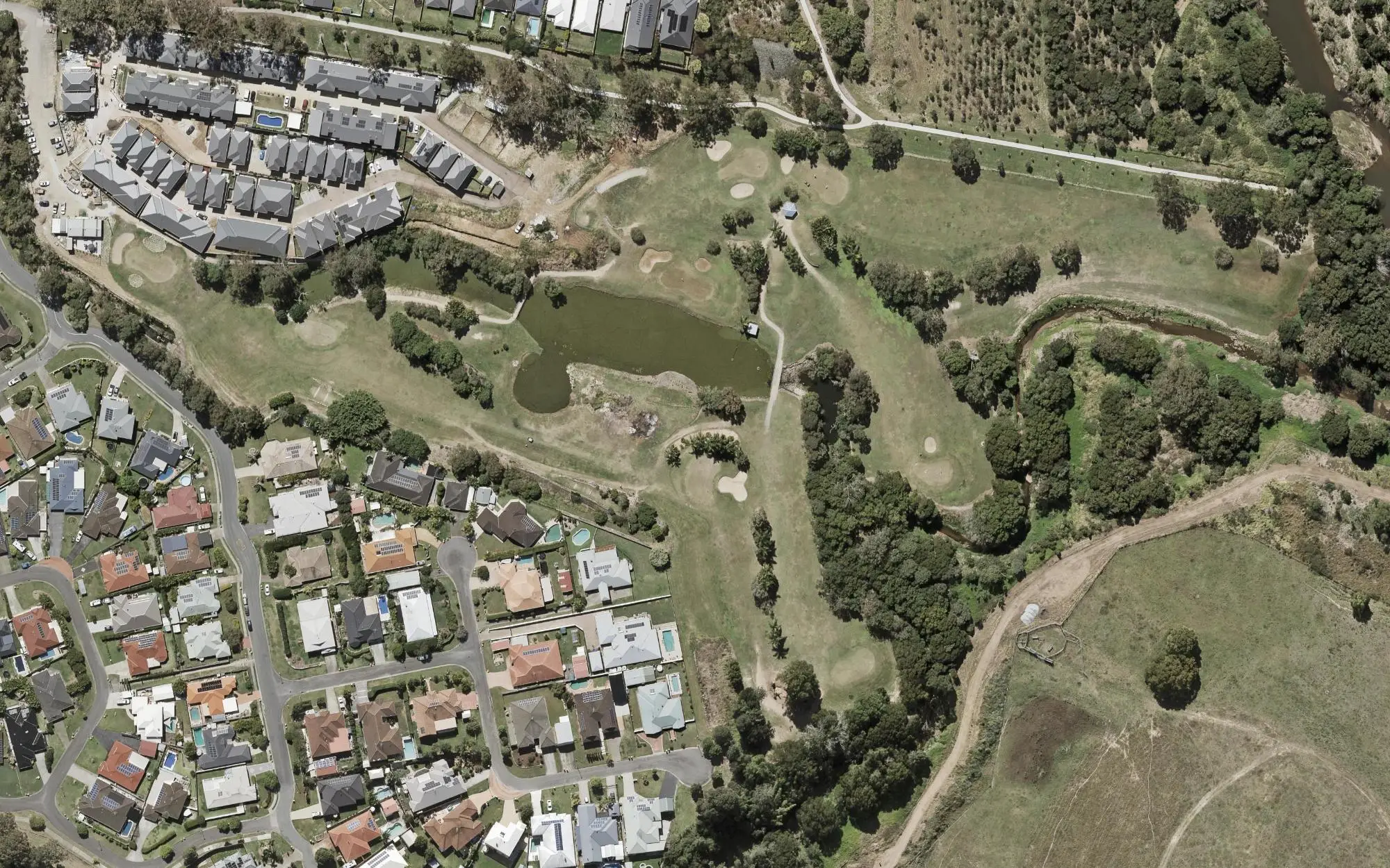 Aerial photo of North Pine Golf Club
