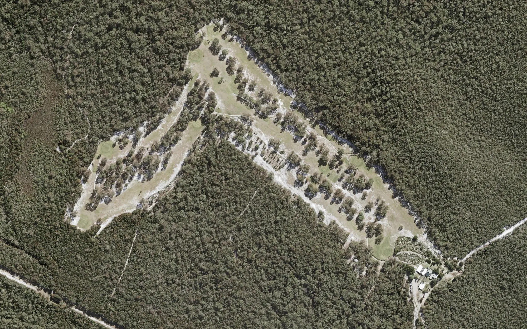 Aerial photo of North Stradbroke Island Golf Club