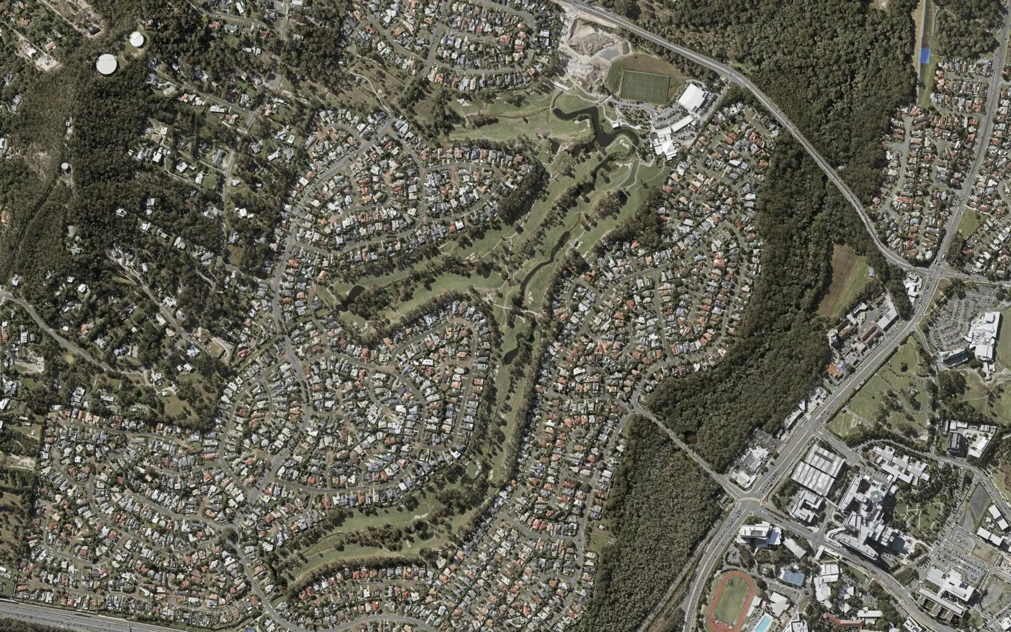 Aerial view of The Club at Parkwood Village