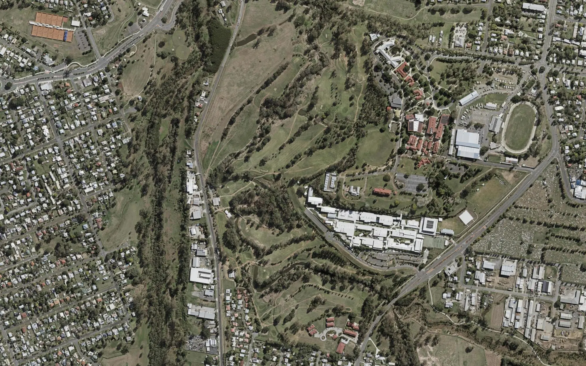 Aerial photo of Sandy Gallop Golf Club
