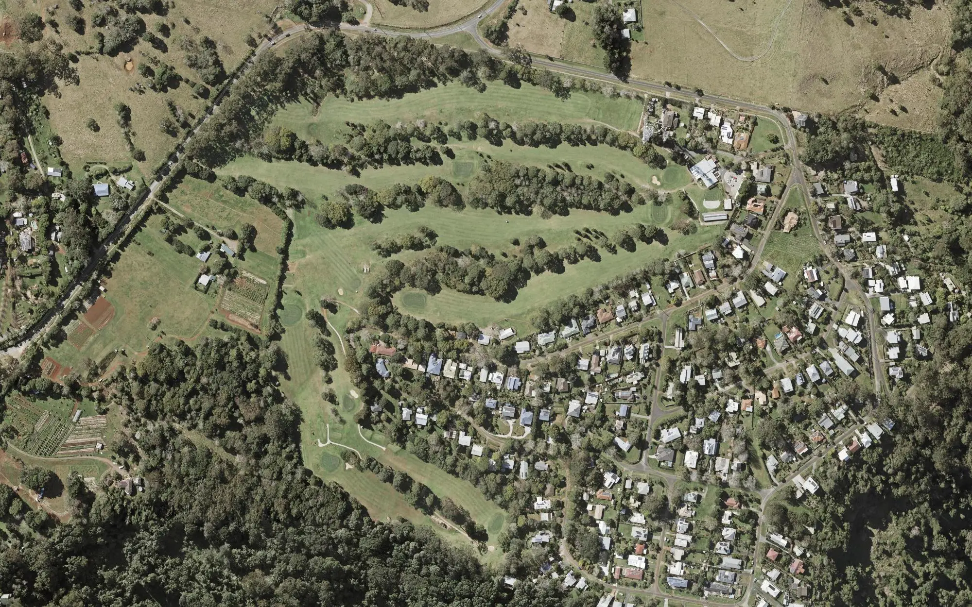 Aerial photo of Tamborine Mountain Golf Club