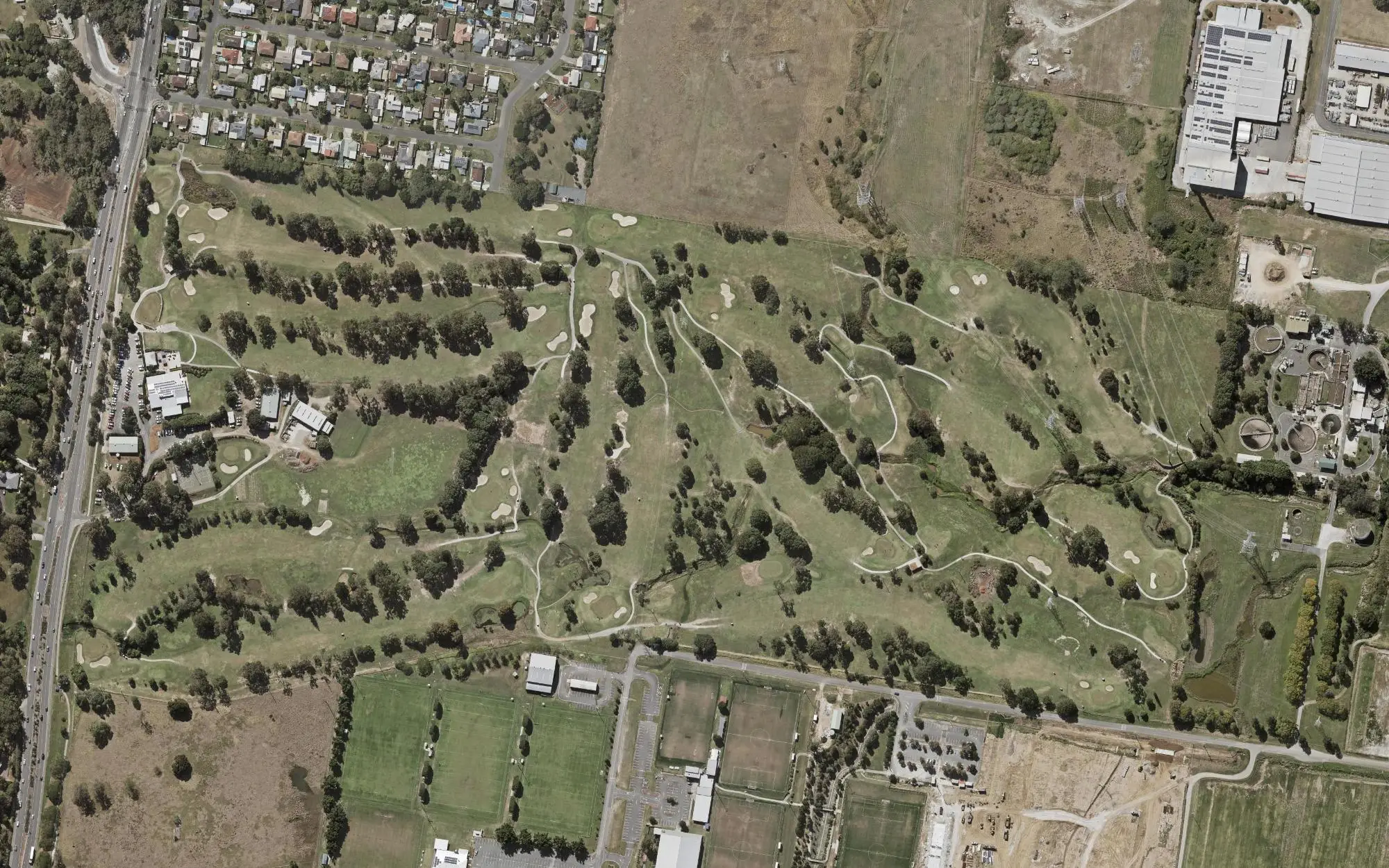 Aerial photo of Wantima Country Club