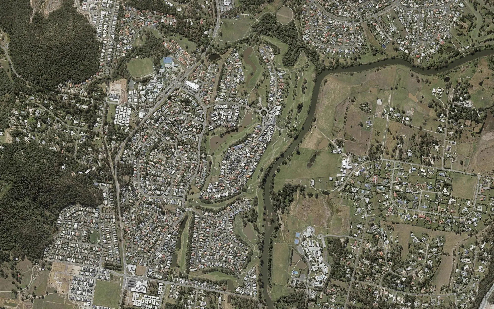 Aerial view of Windaroo Lakes Golf Club
