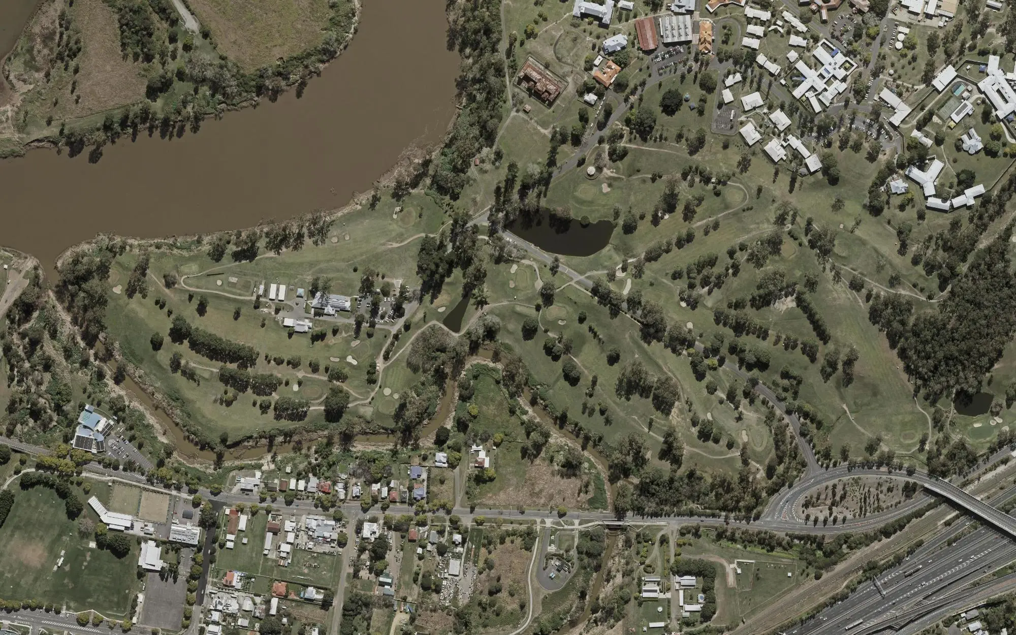 Aerial photo of Wolston Park Golf Club