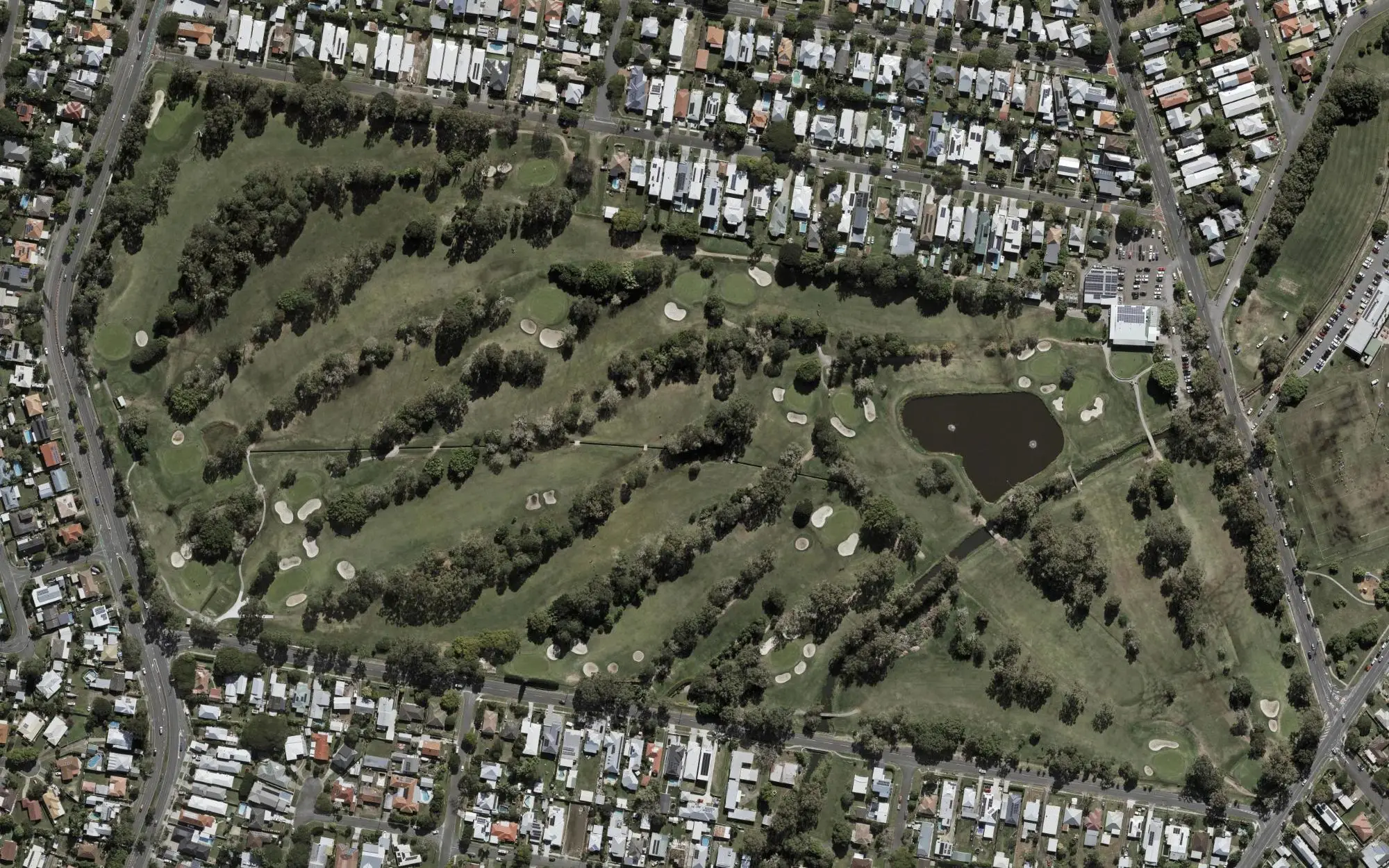 Aerial photo of Wynnum Golf Club